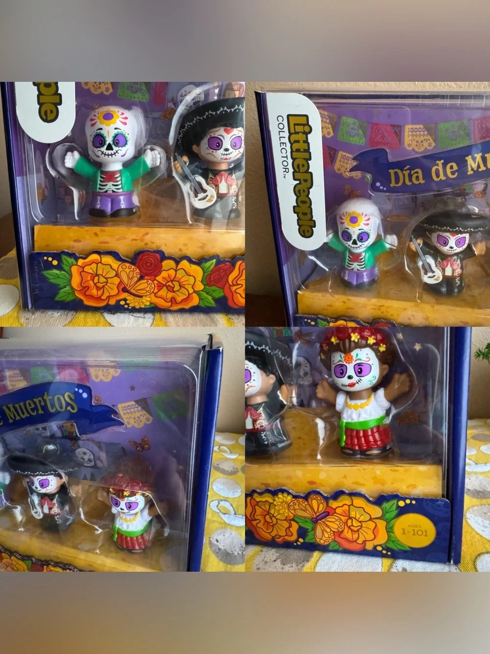 Little People new in box Dia de Muertos set of 3